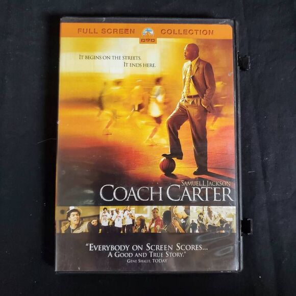Coach Carter DVD (2005) Full Screen Collection Samuel L. Jackson Basketball Dram - Picture 1 of 3